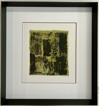 Serigrafia sobre papel 51/99 , Mancha 28x24 cm, Dimensão com moldura 60x56 cm